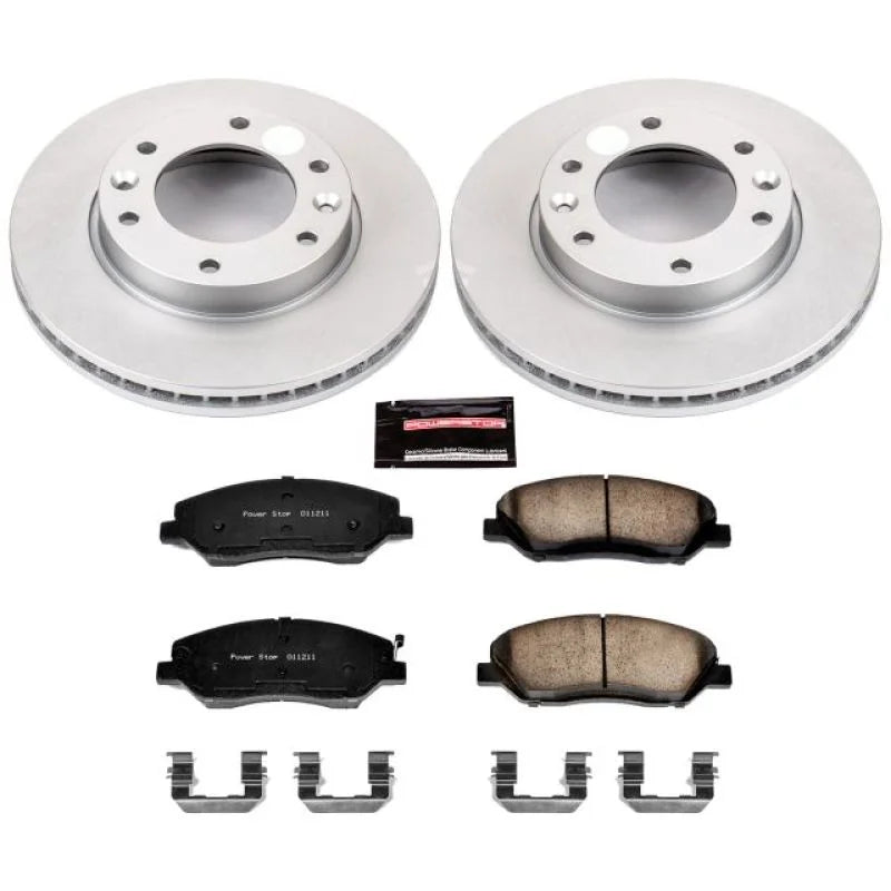 PowerStop Z17 Evolution Geomet Coated Front Brake Kit fits 2007-2008 Hyundai Entourage Gls / 2007 Hyundai Entourage SE / 2...