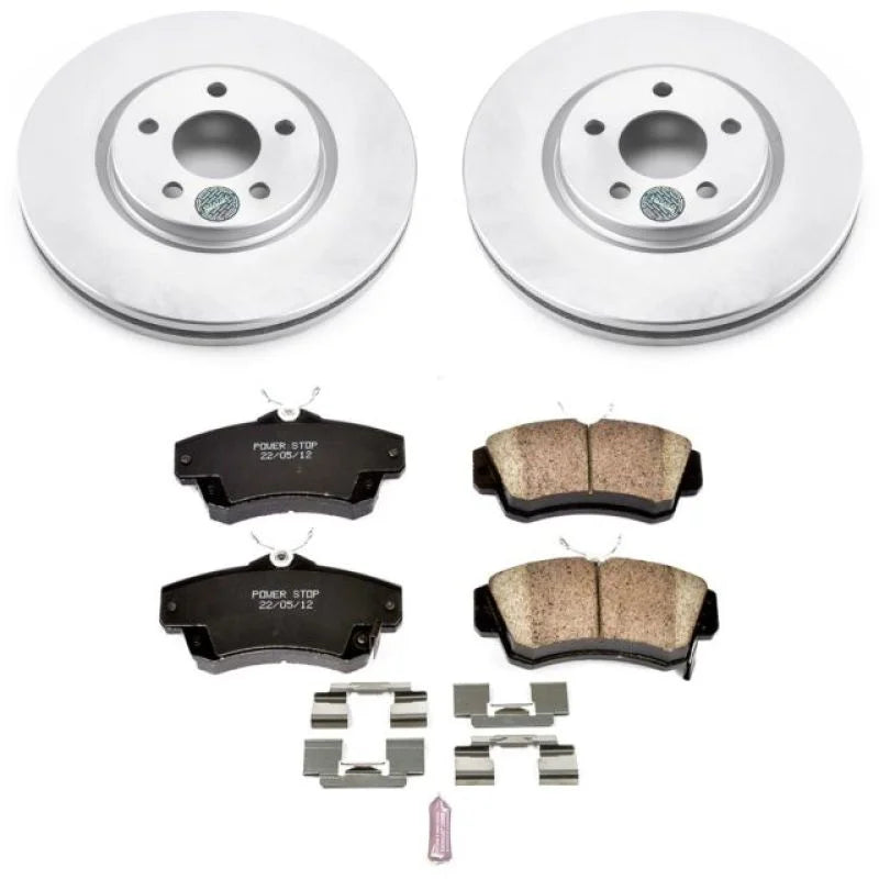 PowerStop Z17 Evolution Geomet Coated Front Brake Kit fits 2008-2009 Chrysler PT Cruiser / 2005 Chrysler PT Cruiser Dream ...