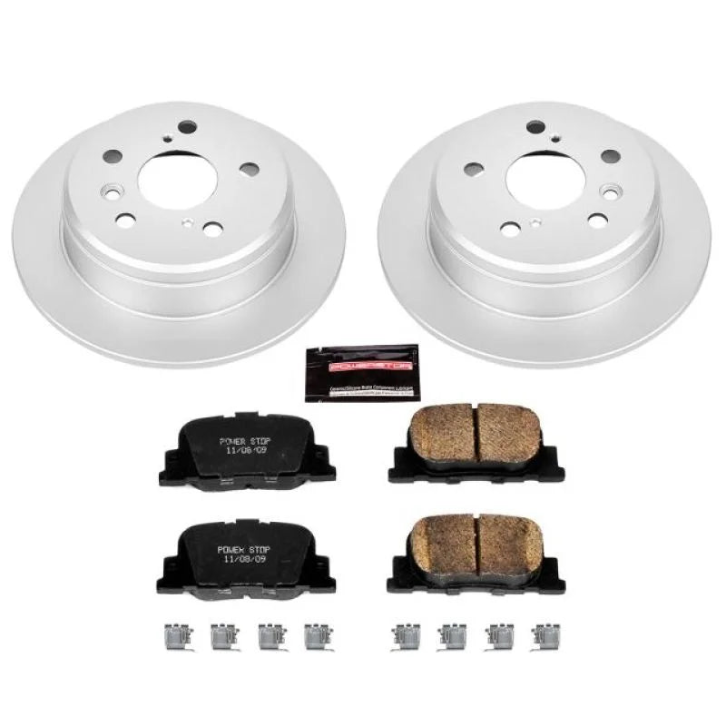 PowerStop Z17 Evolution Geomet Coated Rear Brake Kit fits 2000-2001 Lexus ES300 / 2000-2001 Toyota Camry LE - Main Product...