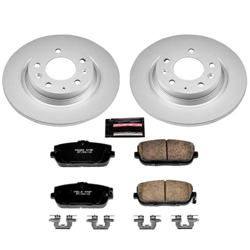 PowerStop Z17 Evolution Geomet Coated Rear Brake Kit fits 2006-2015 Mazda Mx-5 / Mx-5 Miata - Main Product View