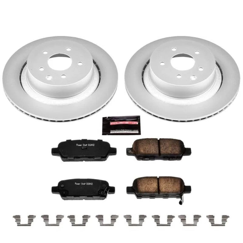 PowerStop Z17 Evolution Geomet Coated Rear Brake Kit fits 2007-2008 Infiniti G35 SPORT / 2008-2013 Infiniti G37 / 2012-201...