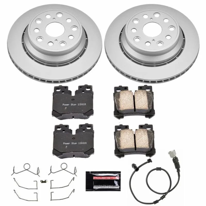 PowerStop Z17 Evolution Geomet Coated Rear Brake Kit fits 2007-2009 Lexus LS460 - Main Product View