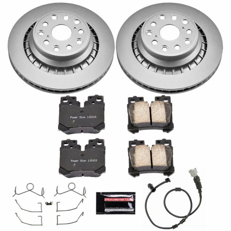 PowerStop Z17 Evolution Geomet Coated Rear Brake Kit fits 2007-2009 Lexus LS460 / LS600H - Main Product View