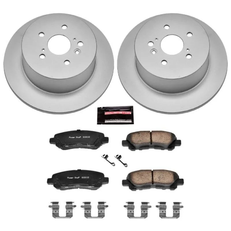 PowerStop Z17 Evolution Geomet Coated Rear Brake Kit fits 2008-2013 Toyota Highlander - Main Product View