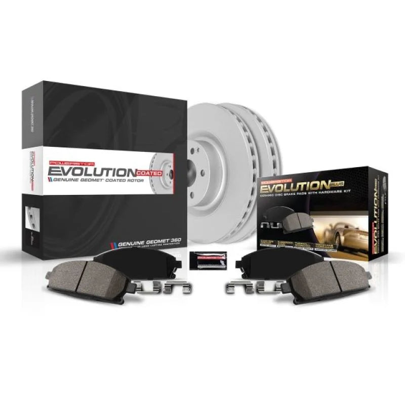 PowerStop Z17 Evolution Geomet Coated Rear Brake Kit fits Hyundai Sonata / 2008-2010 Hyundai Sonata Gls - Side View