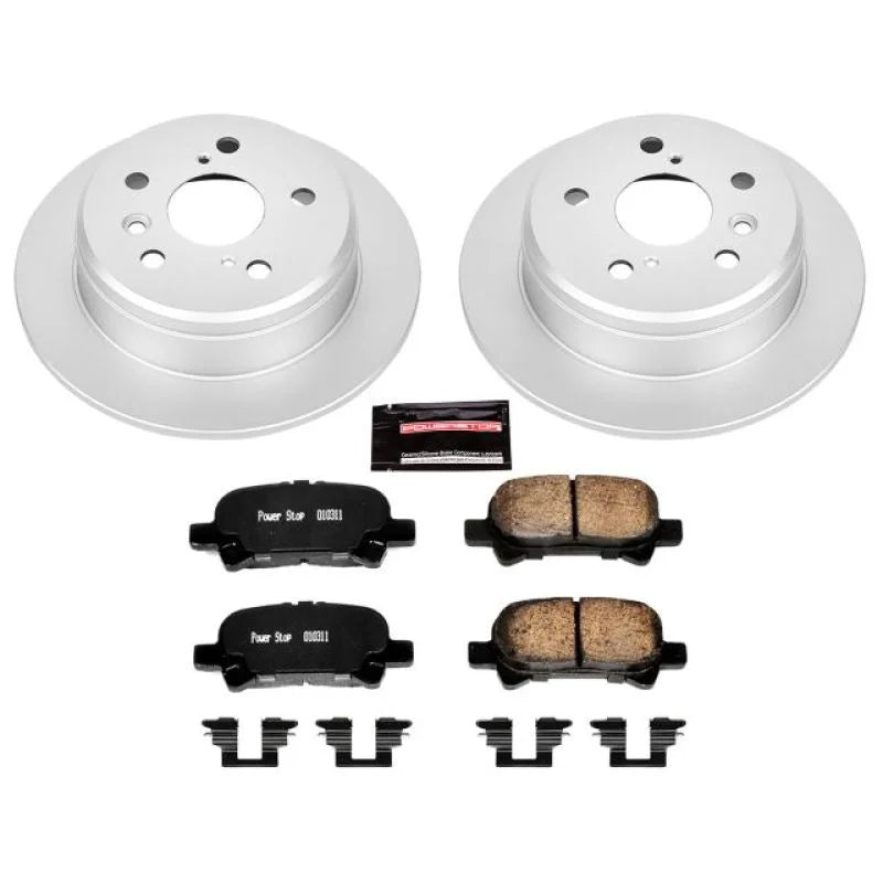 PowerStop Z17 Evolution Geomet Coated Rear Brake Kit fits Toyota Camry / 2000-2001 Toyota Camry LE / 1999-2003 Toyota Sola...