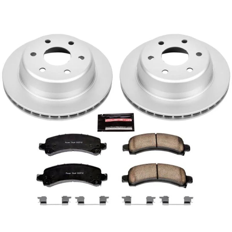 PowerStop Z17 Geomet Coated Brake Kit Rear fits 2003-2006 Cadillac Escalade / 2003-2006 Chevrolet Avalanche 1500 / 2003-20...