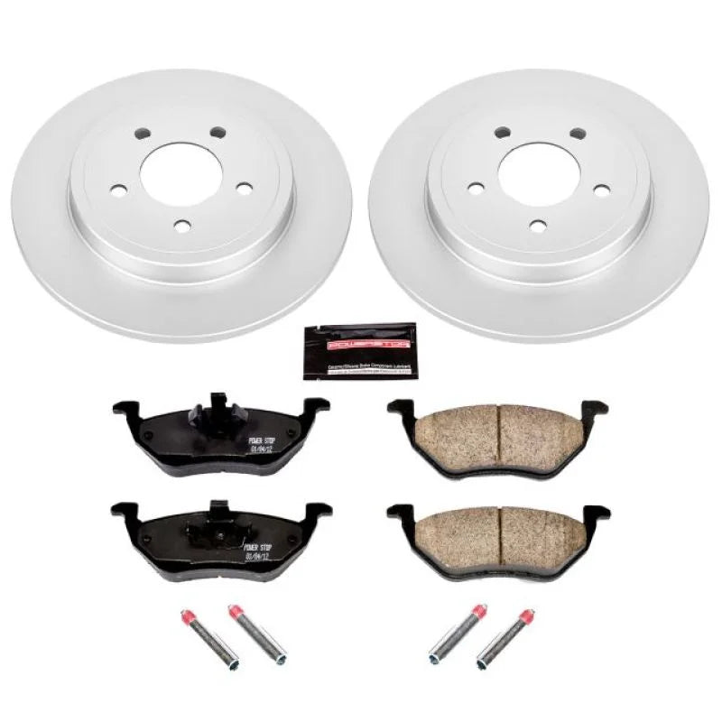 PowerStop Z17 Geomet Coated Brake Kit Rear fits 2005-2008 Ford Escape Hybrid / 2005-2007 Ford Escape LIMITED / 2005 Ford E...