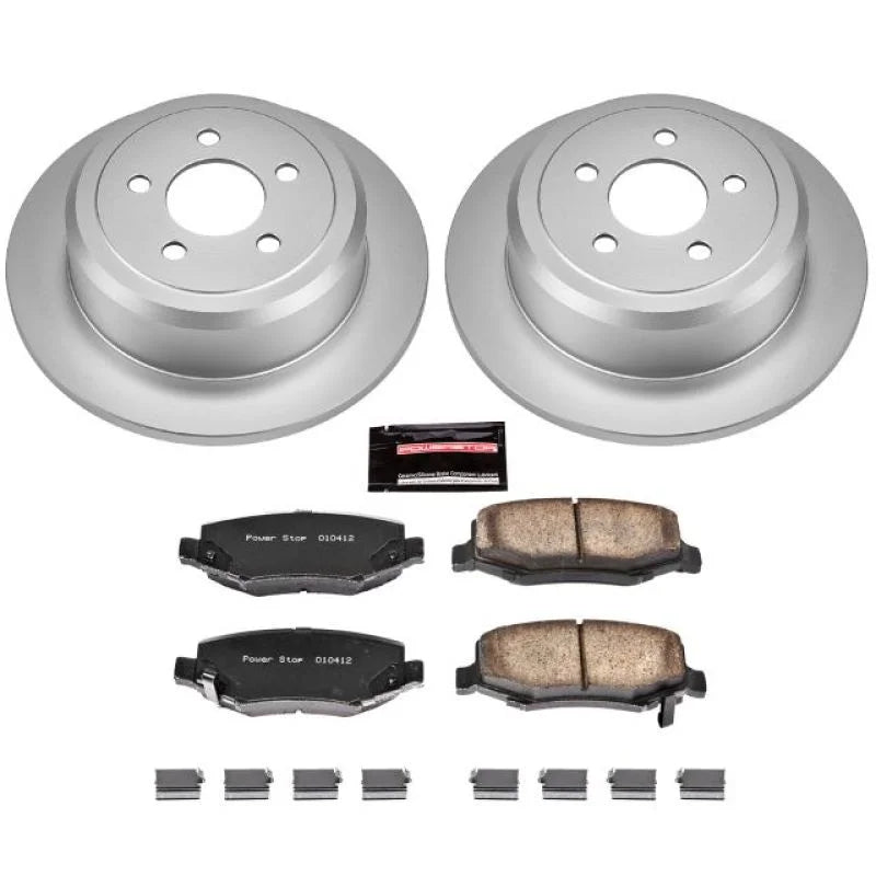 PowerStop Z17 Geomet Coated Brake Kit Rear fits 2010-2011 Dodge Nitro Detonator / 2007-2009 Dodge Nitro R/T / 2009-2011 Do...