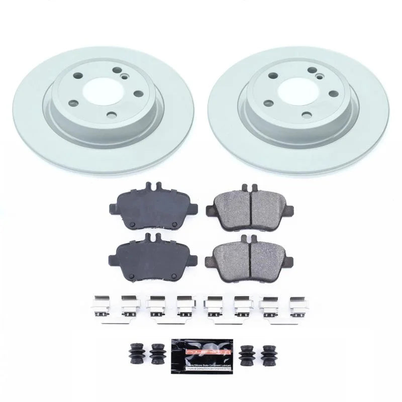 PowerStop Z17 Geomet Coated Brake Kit fits 2017-2019 Infiniti QX30 / 2014 2015 Mercedes-Benz B Electric / 2016 2017 Merced...