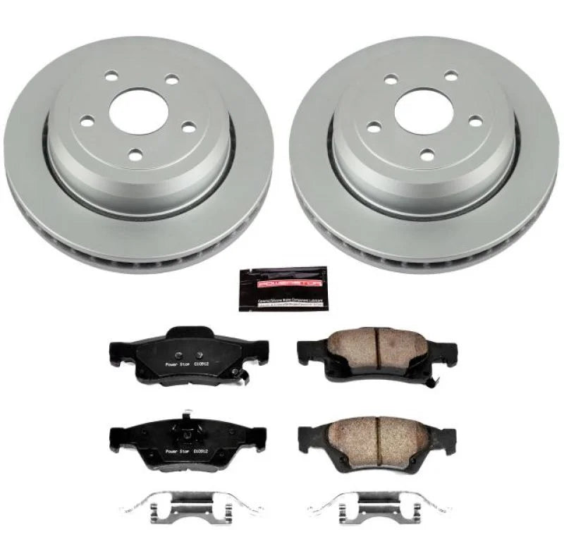 PowerStop Z17 Geomet Coated Brake Kit fits 2017-2024 Dodge DURANGO / 2011-2024 Dodge DURANGO Citadel / 2011-2013 Dodge DUR...