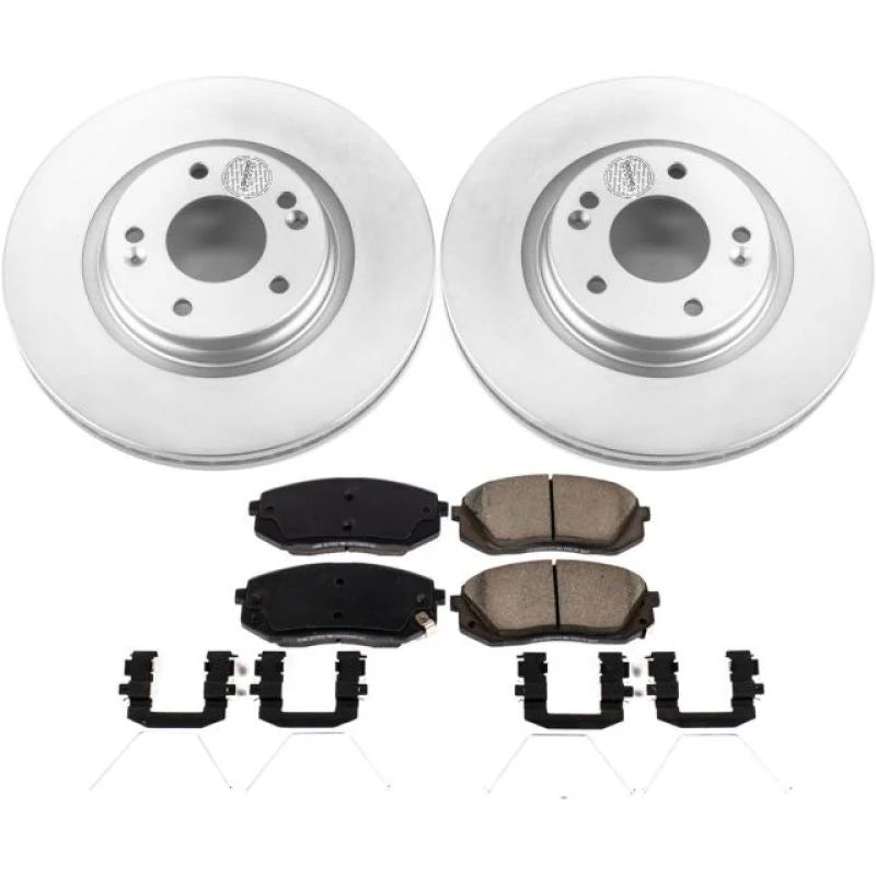 PowerStop Z17 Geomet Coated Brake Kit fits 2018-2020 Hyundai Elantra GT / 2018-2023 Hyundai Kona / 2022 2023 Hyundai Kona ...
