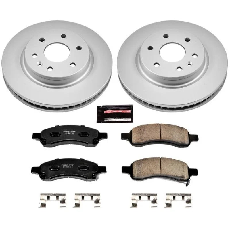 PowerStop Z17 Geomet Coated Front Brake Kit fits 2012 2013 Buick Enclave / 2008-2011 Buick Enclave CX / 2014-2017 Buick En...