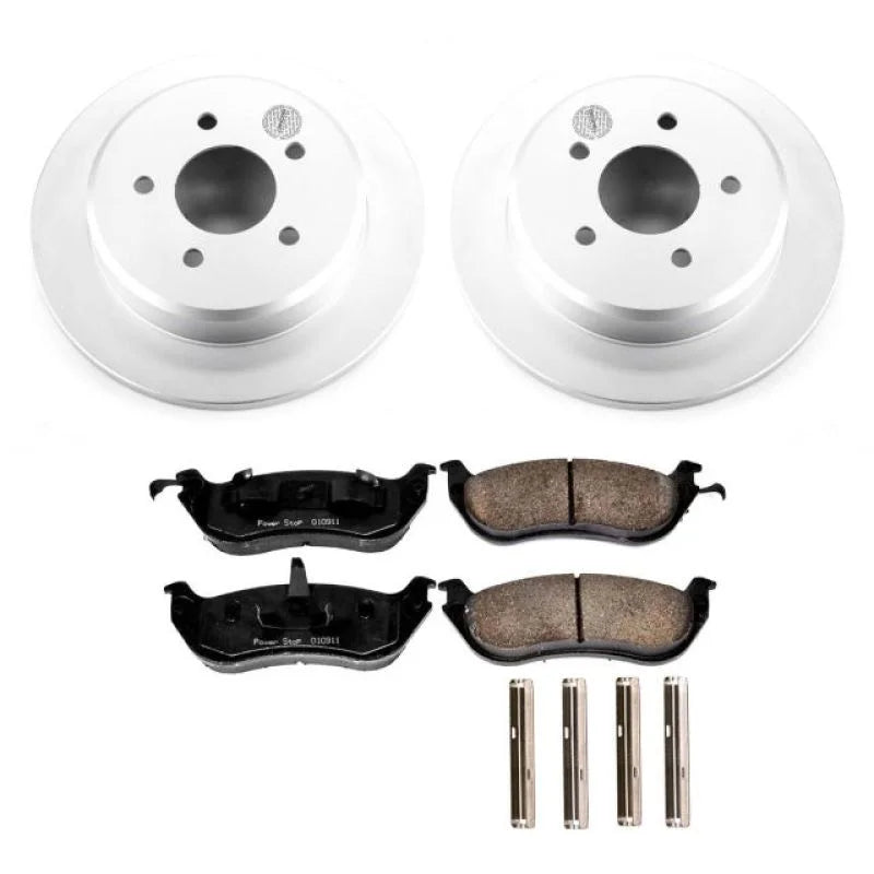PowerStop Z17 Geomet Coated Rear Brake Kit fits 1996-2002 Ford Crown Victoria / 1996-2002 Lincoln Town Car / 1996-2002 Mer...