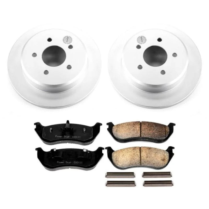 PowerStop Z17 Geomet Coated Rear Brake Kit fits 1996-2002 Ford Crown Victoria / 1996-2002 Lincoln Town Car / 1996-2002 Mer...