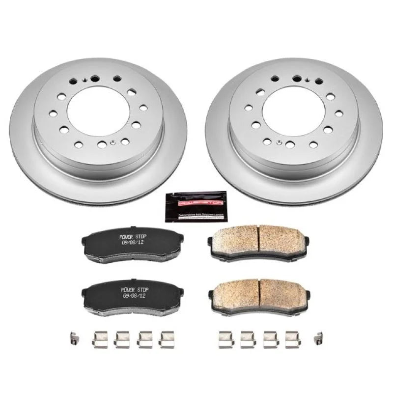 PowerStop Z17 Geomet Coated Rear Brake Kit fits 2003-2009 Lexus GX470 / 2003-2009 Toyota 4RUNNER LIMITED / 2007-2009 Toyot...