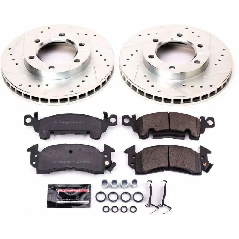 PowerStop Z23 Brake Kit Front fits 1971-1974 1987-1991 Chevrolet Blazer / 1975-1986 Chevrolet K10 / 1971-1974 Chevrolet K1...