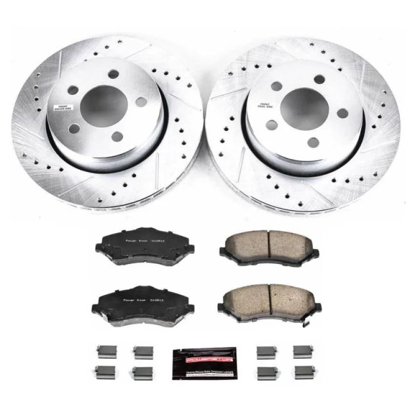 PowerStop Z23 Brake Kit Front fits 2010-2011 Dodge Nitro Detonator / 2007-2009 Dodge Nitro R/T / 2009-2011 Dodge Nitro SE ...