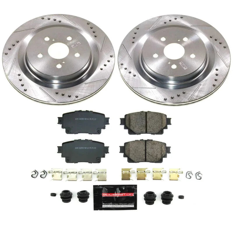 PowerStop Z23 Brake Kit fits 2023 2024 Lexus RX350 / 2023 2024 Lexus RX350H / 2023 2024 Lexus RX500H / 2021-2024 Toyota Hi...