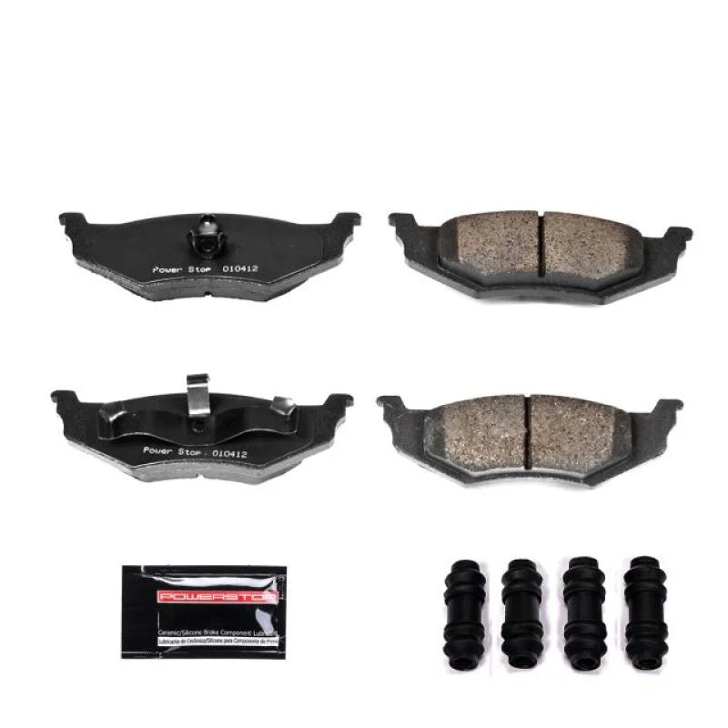 PowerStop Z23 Brake Pads w/Hardware Rear fits 1999-2004 Chrysler 300M / 1995-2000 Chrysler Cirrus / 1995-2004 Chrysler Con...