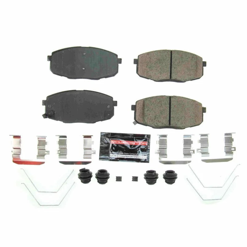 PowerStop Z23 Brake Pads w/Hardware fits Hyundai Elantra / 2018-2023 Hyundai Kona SE / 2019 Hyundai Nexo Blue / 2019-2021 ...