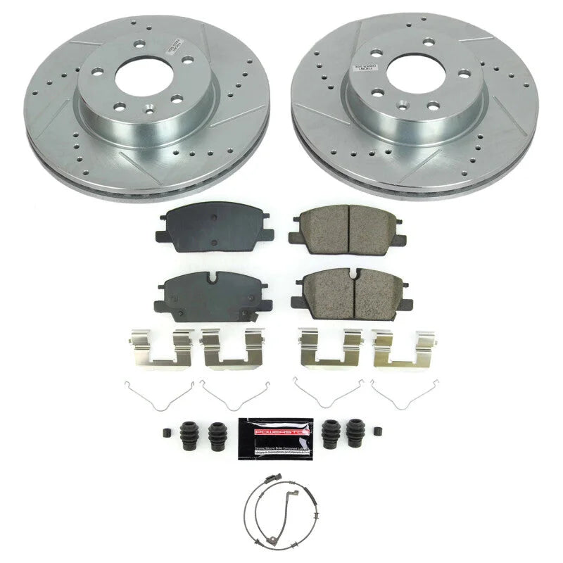PowerStop Z23 Evolution Front Brake Kit fits Cadillac CT4 / 2020-2022 Cadillac CT4 Luxury