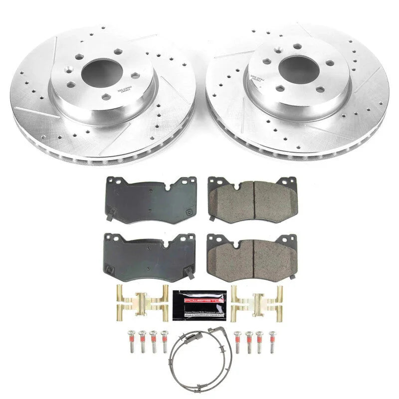 PowerStop Z23 Evolution Front Brake Kit fits Cadillac CT4 / 2022 Cadillac CT4 Premium Luxury / 2020-2022 Cadillac CT4 V
