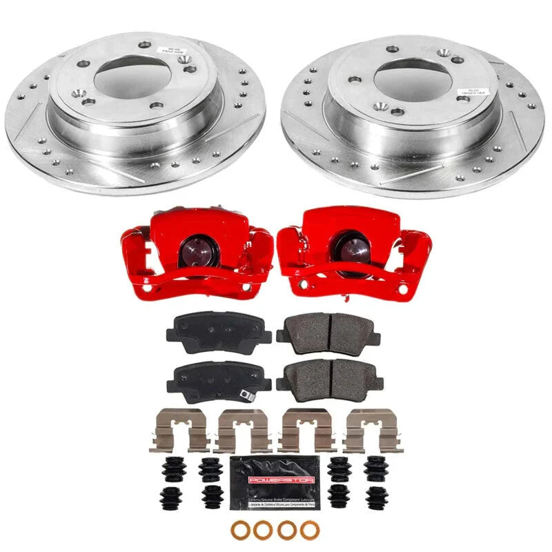 PowerStop Z23 Evolution Kit w/Calipers fits Kia Soul / 2017-2019 Kia Soul !