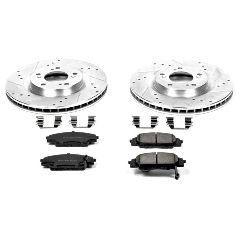 PowerStop Z23 Evolution Sport Brake Kit Front fits 2000-2009 Honda S2000 / 2008-2009 Honda S2000 CR - Main Product View