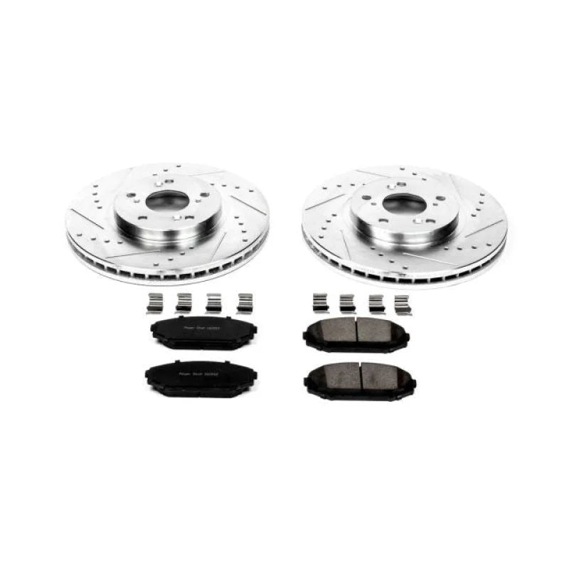 PowerStop Z23 Evolution Sport Brake Kit Front fits 2001-2002 Acura MDX / 1999-2002 Honda Odyssey CARGO / 1999-2004 Honda O...