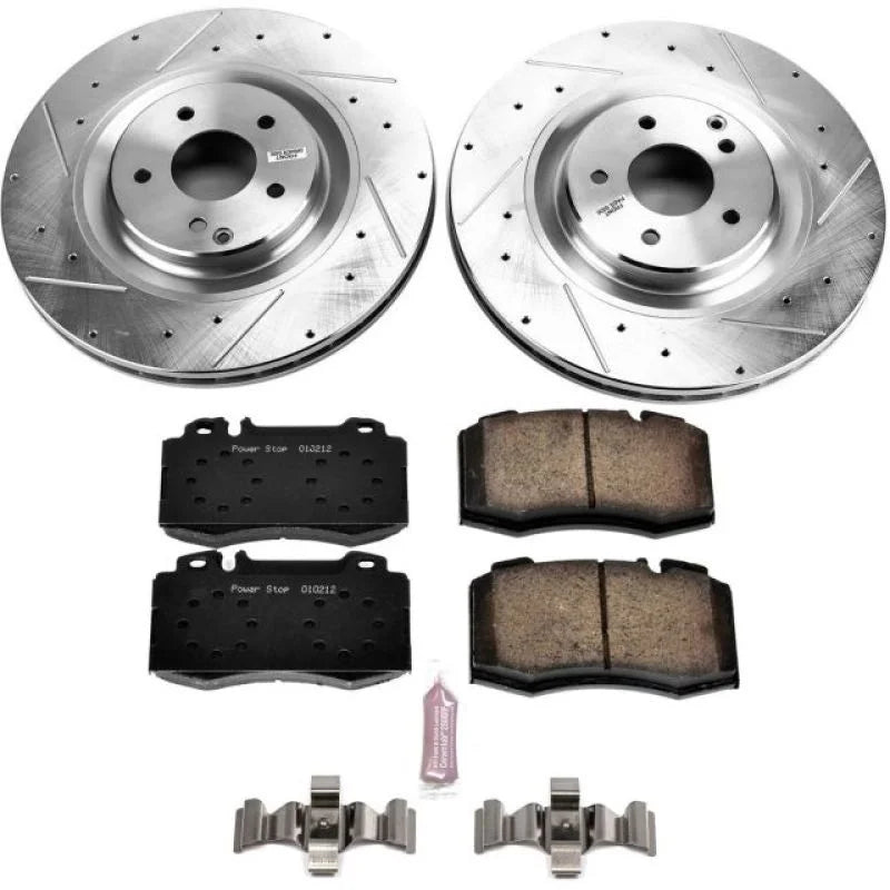 PowerStop Z23 Evolution Sport Brake Kit Front fits 2005-2006 Mercedes-Benz C55 Amg / 2003-2006 Mercedes-Benz CLK500 / 2003...