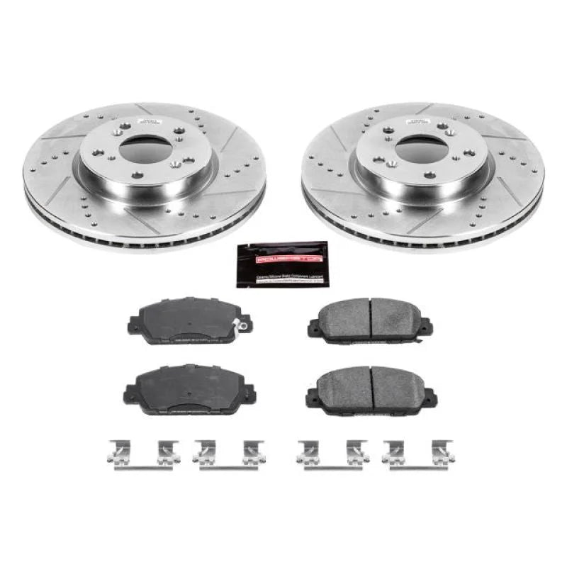 PowerStop Z23 Evolution Sport Brake Kit Front fits 2013-2022 Honda Accord / Hr-v - Main Product View