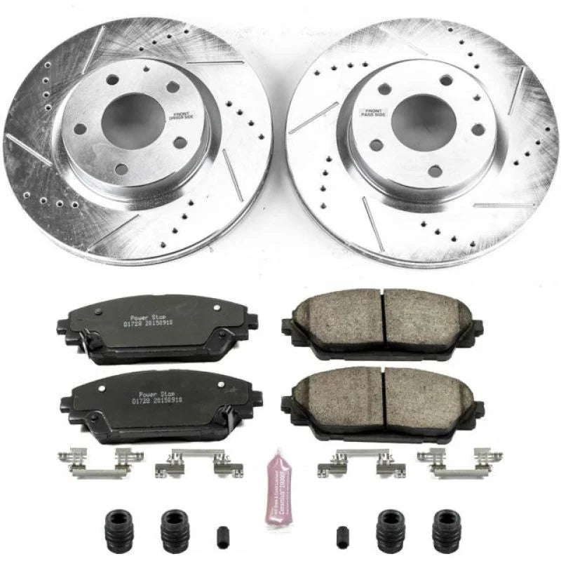 PowerStop Z23 Evolution Sport Brake Kit Front fits 2014-2021 Mazda 3 / Cx-3 - Main Product View