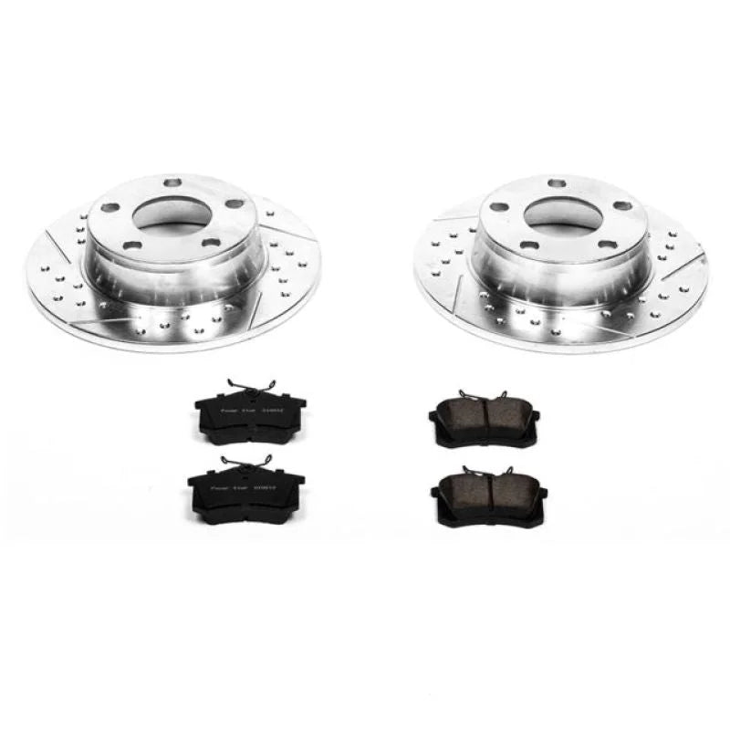 PowerStop Z23 Evolution Sport Brake Kit Rear fits 1999-2004 Audi A6 Quattro Avant - Main Product View