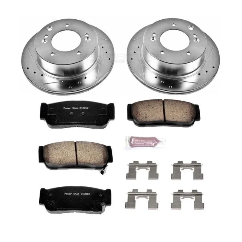 PowerStop Z23 Evolution Sport Brake Kit Rear fits 2003-2006 Kia Sorento EX - Main Product View