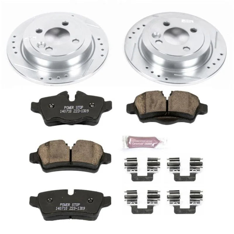 PowerStop Z23 Evolution Sport Brake Kit Rear fits 2007-2010 Mini Cooper / 2008-2010 Mini Cooper Clubman - Main Product View
