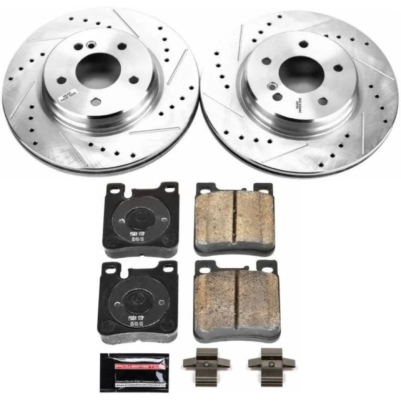 PowerStop Z23 Evolution Sport Brake Kit fits 2002-2004 Mercedes-Benz C32 Amg / 2005-2006 Mercedes-Benz C55 Amg - Main Prod...