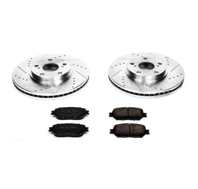 PowerStop Z23 Evolution Sport Brake Kit fits 2002-2004 Toyota Camry LE - Main Product View