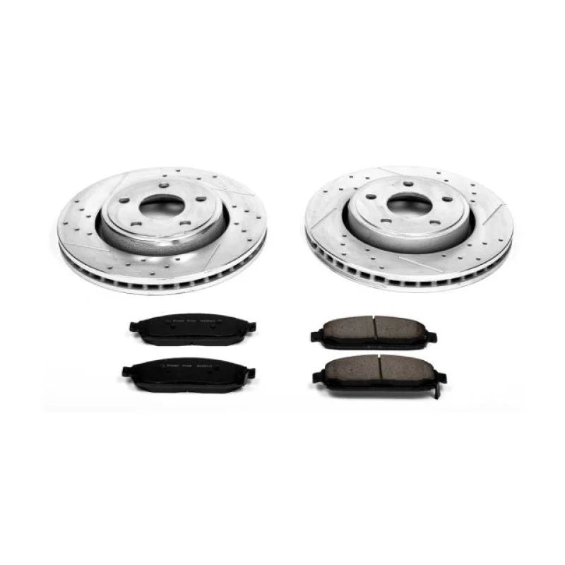 PowerStop Z23 Evolution Sport Brake Kit fits 2005-2010 Jeep Commander / Grand Cherokee - Main Product View