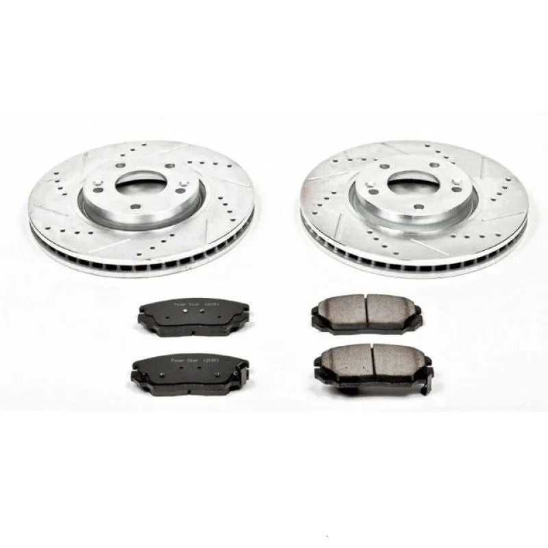 PowerStop Z23 Evolution Sport Brake Kit fits 2006-2010 Hyundai Sonata - Main Product View