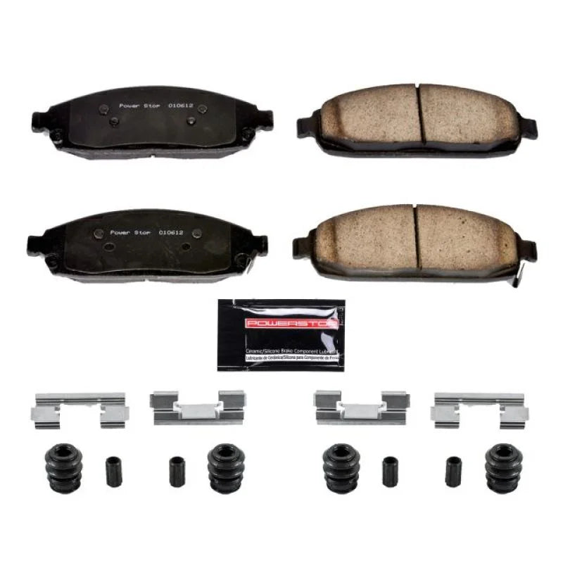 PowerStop Z23 Evolution Sport Brake Pads w/Hardware fits 2005-2010 Jeep Commander / Grand Cherokee - Main Product View