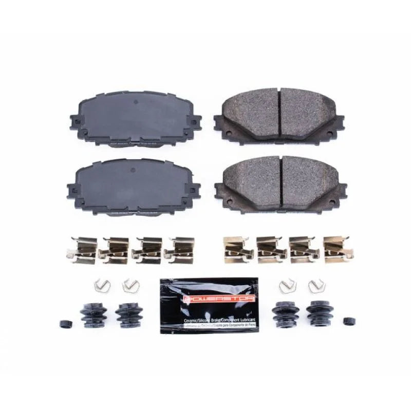 PowerStop Z23 Evolution Sport Brake Pads w/Hardware fits 2012-2018 Toyota Yaris SE - Main Product View