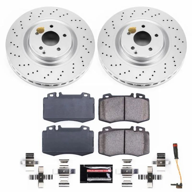 PowerStop Z23 Evolution Sport Coated Brake Kit Front fits 2005-2006 Mercedes-Benz C55 Amg / 2003-2006 Mercedes-Benz CLK500...