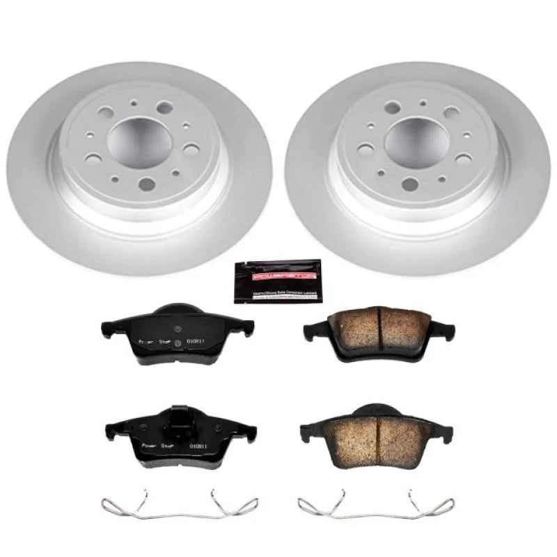 PowerStop Z23 Evolution Sport Coated Brake Kit fits 2001-2009 Volvo S60 / 1999-2006 Volvo S80 / 2001-2007 Volvo V70 / 2003...