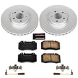 Load image into Gallery viewer, PowerStop Z23 Evolution Sport Coated Front Brake Kit fits 2003 Mercedes-Benz SL500 - Main Product View