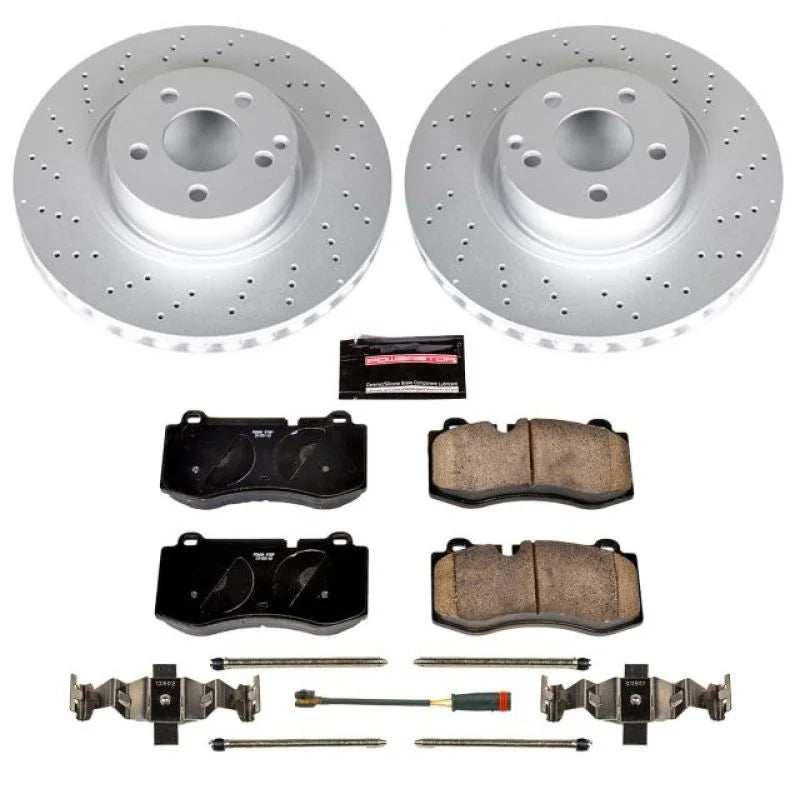 PowerStop Z23 Evolution Sport Coated Front Brake Kit fits 2007-2008 Mercedes-Benz CL550 / 2010-2013 Mercedes-Benz S400 / 2...