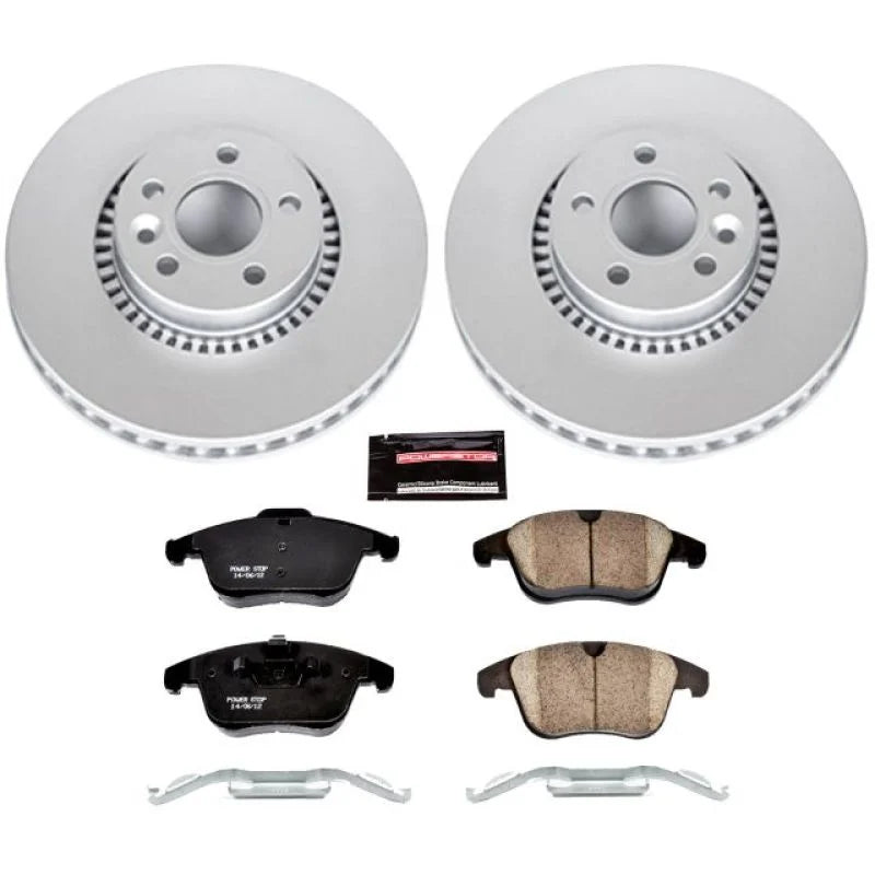 PowerStop Z23 Evolution Sport Coated Front Brake Kit fits 2008-2015 Land Rover LR2 - Main Product View