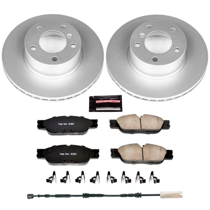PowerStop Z23 Evolution Sport Coated Front Brake Kit fits 2010-2013 BMW 128I - Main Product View