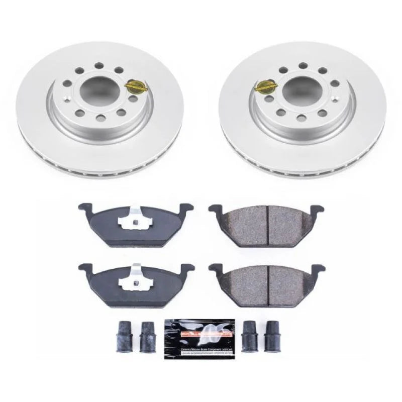 PowerStop Z23 Evolution Sport Coated Front Brake Kit fits 2011-2015 Volkswagen Jetta - Main Product View
