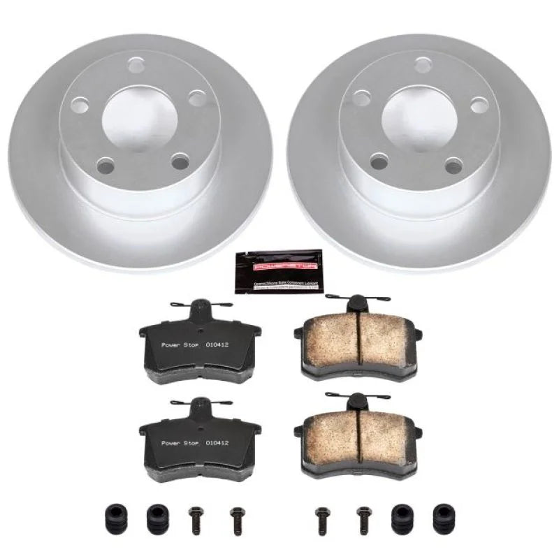 PowerStop Z23 Evolution Sport Coated Rear Brake Kit fits 1996-2001 Audi A4 Quattro / 1998-2001 Audi A4 Quattro Avant / Aud...